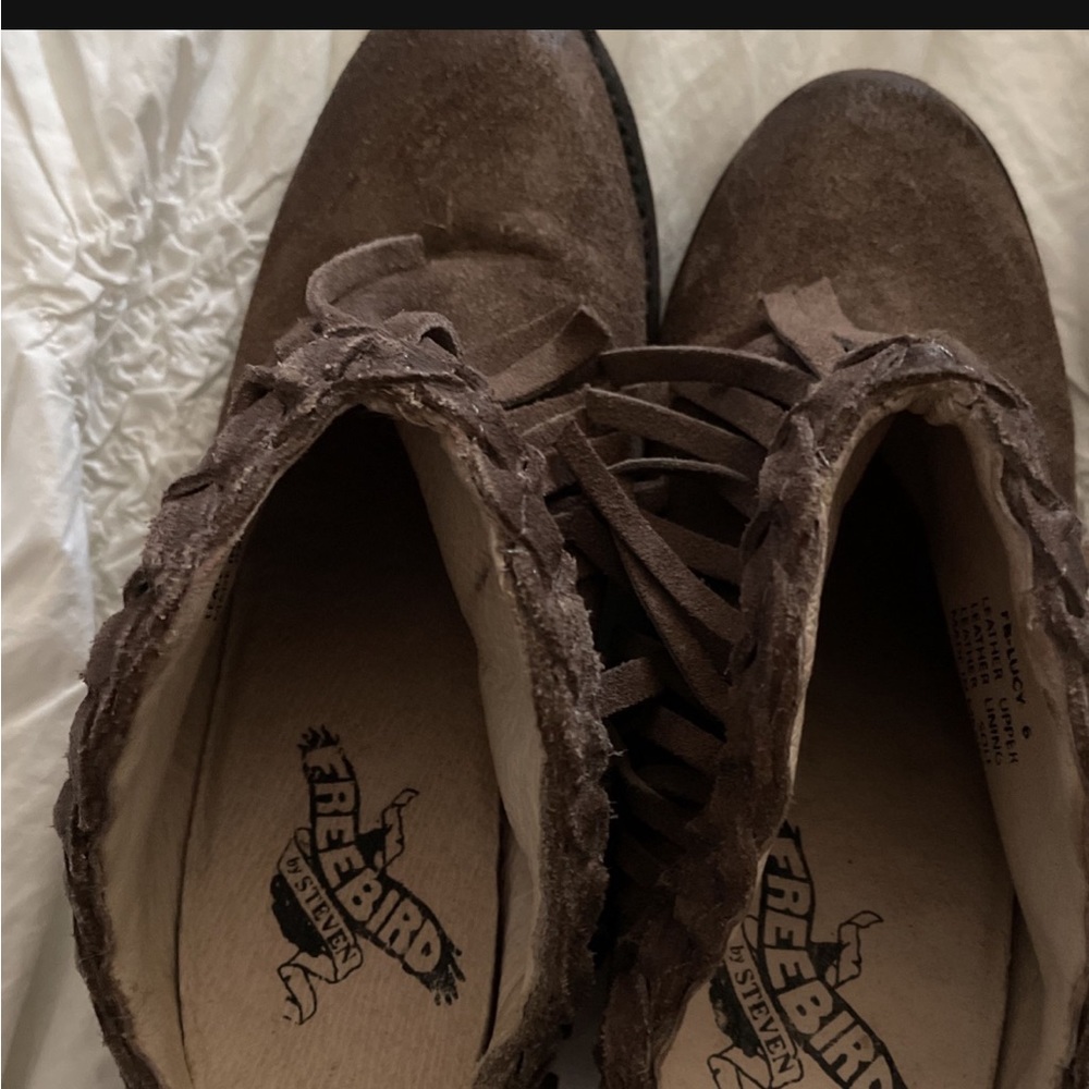 Freebird tan leather clogs